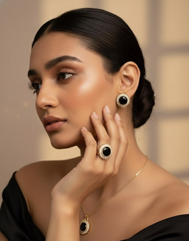 Complete Solar Black Stone Set