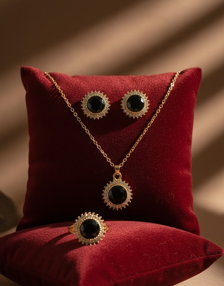 Complete Solar Black Stone Set